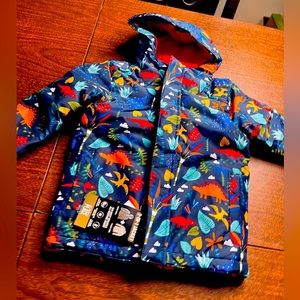 NWT 4t 4  3t 3 5t 5 rainbow dinosaurs winter coat jacket puffer childrens place